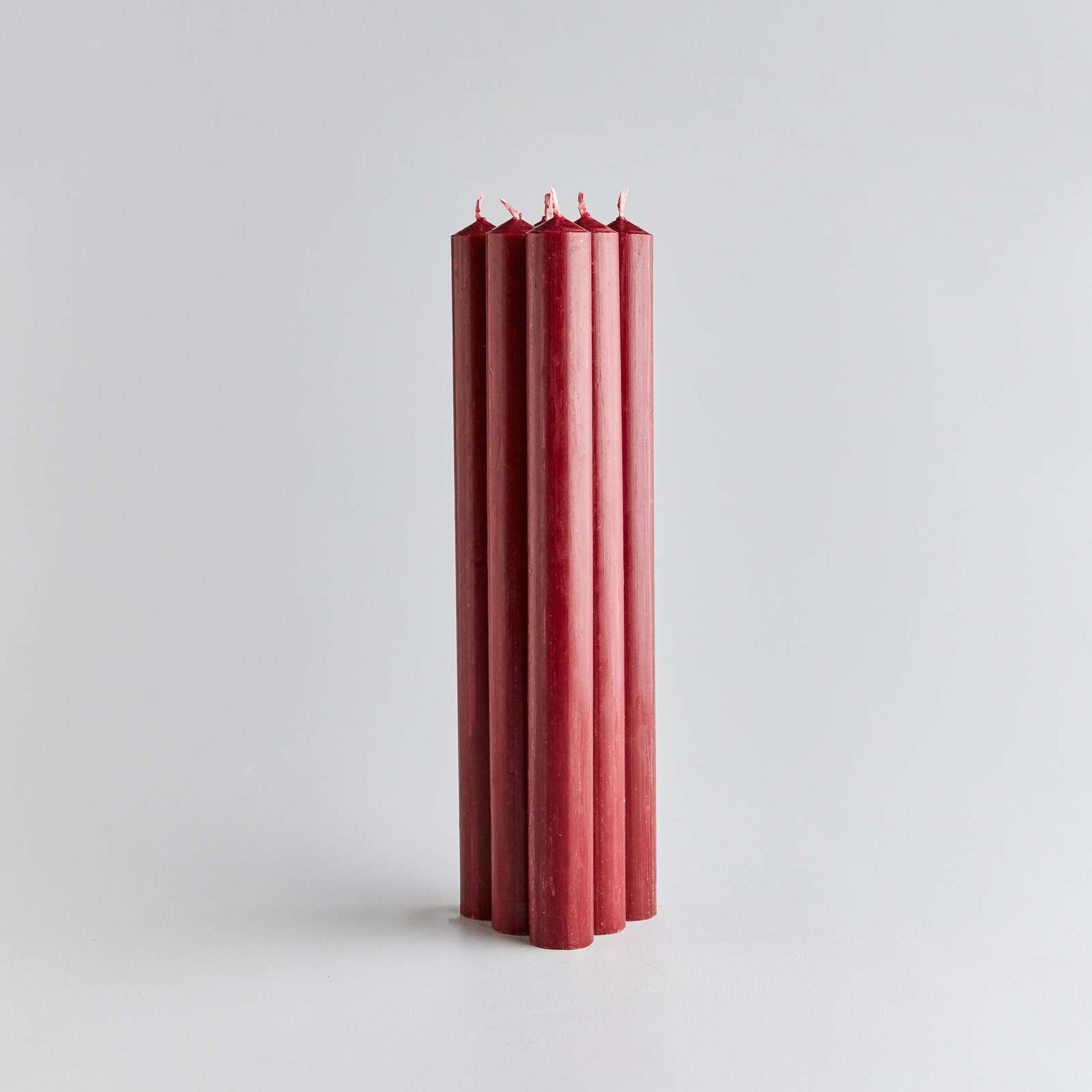 8" Red Dinner Candles Gift Pack