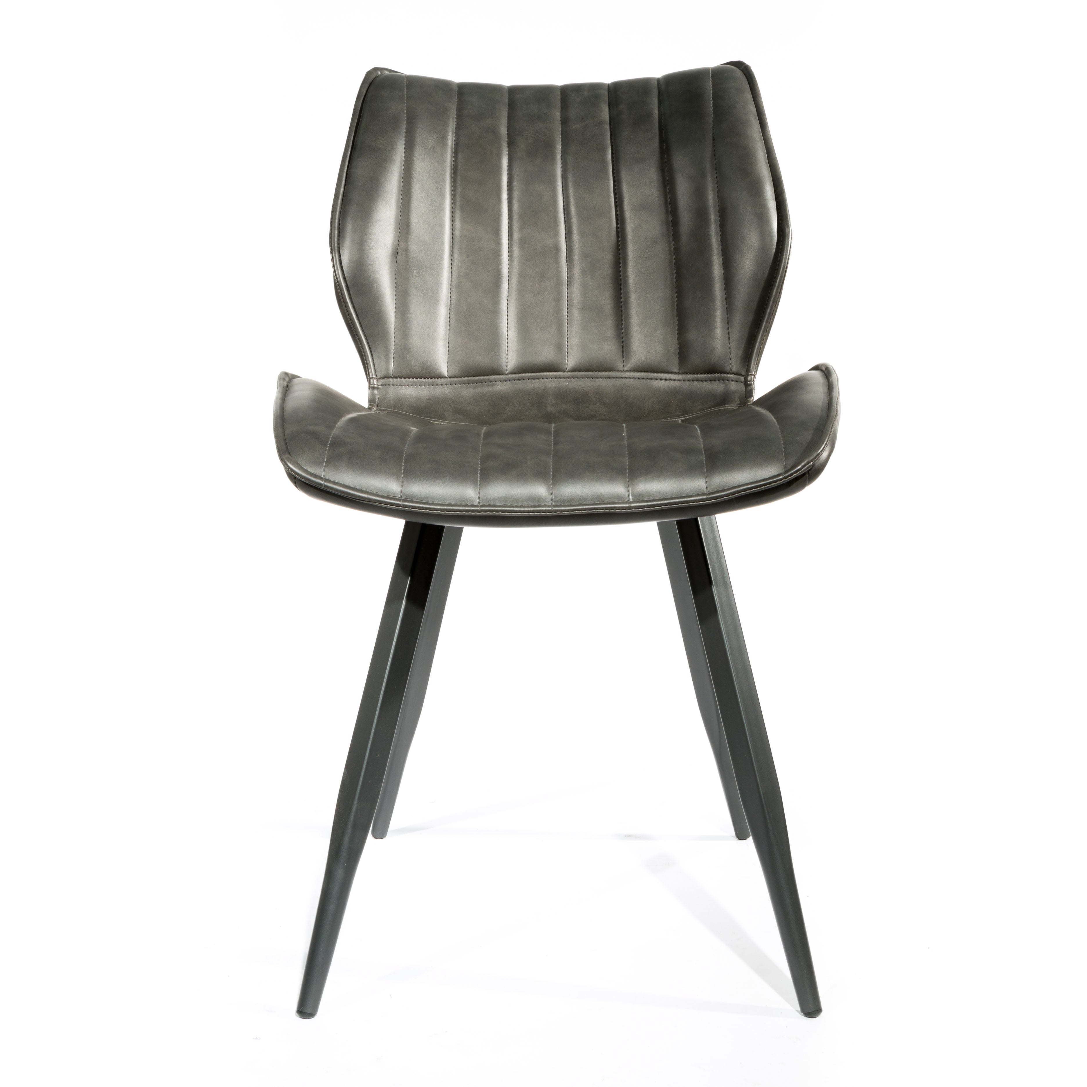 Alfa Dining Chair Vegan Leather Grey