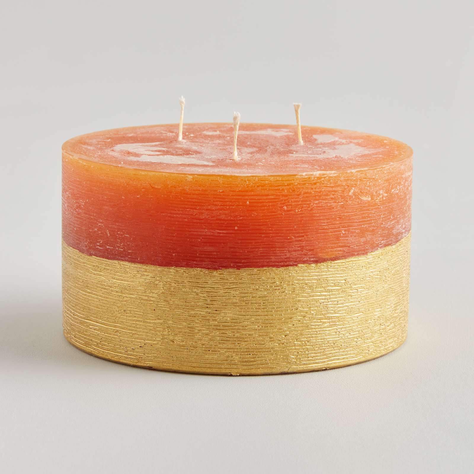 Orange & Cinnamon Gold Half-Dipped Multiwick Candle
