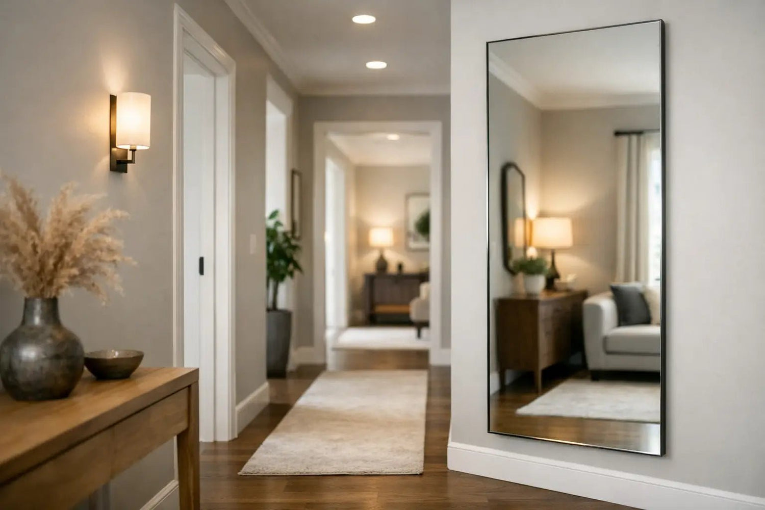 Where to Place Hallway Mirror for Best Effect - Smallhill Furniture Co.