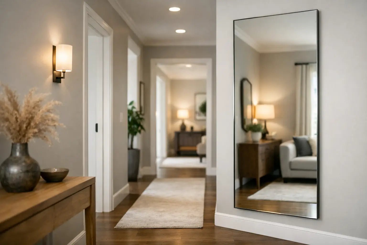 Where to Place Hallway Mirror for Best Effect - Smallhill Furniture Co.