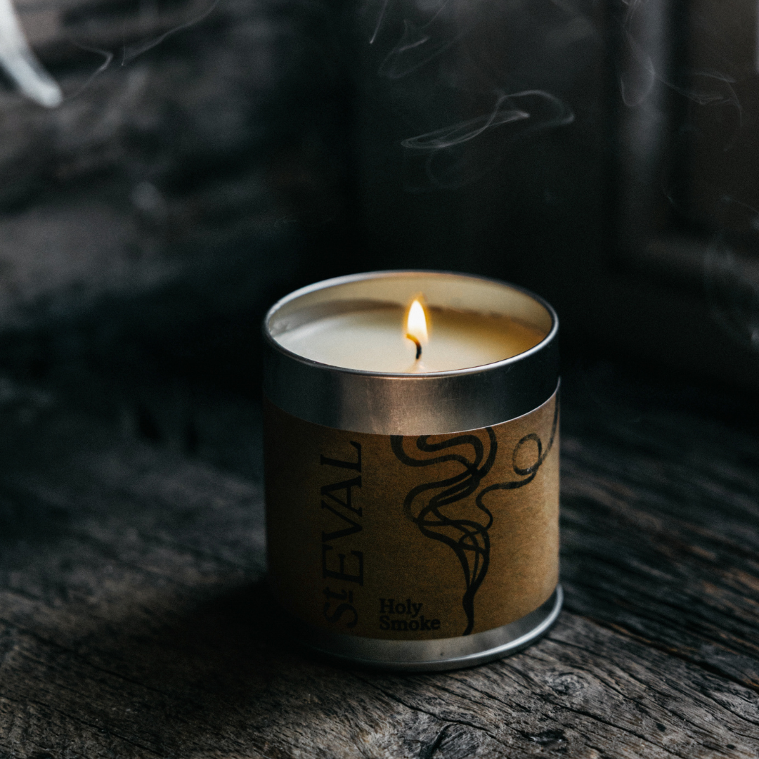 Holy Smoke Scented Tin Candle