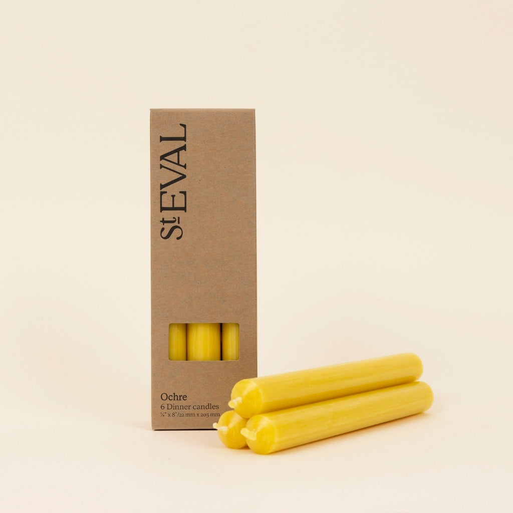 Ochre 7/8" x 10" Dinner Candles