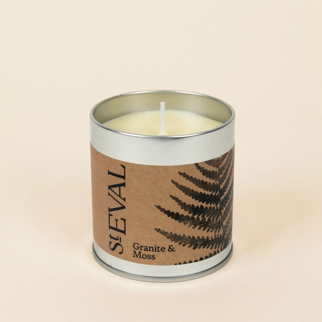 Granite & Moss Scented Tin Candle