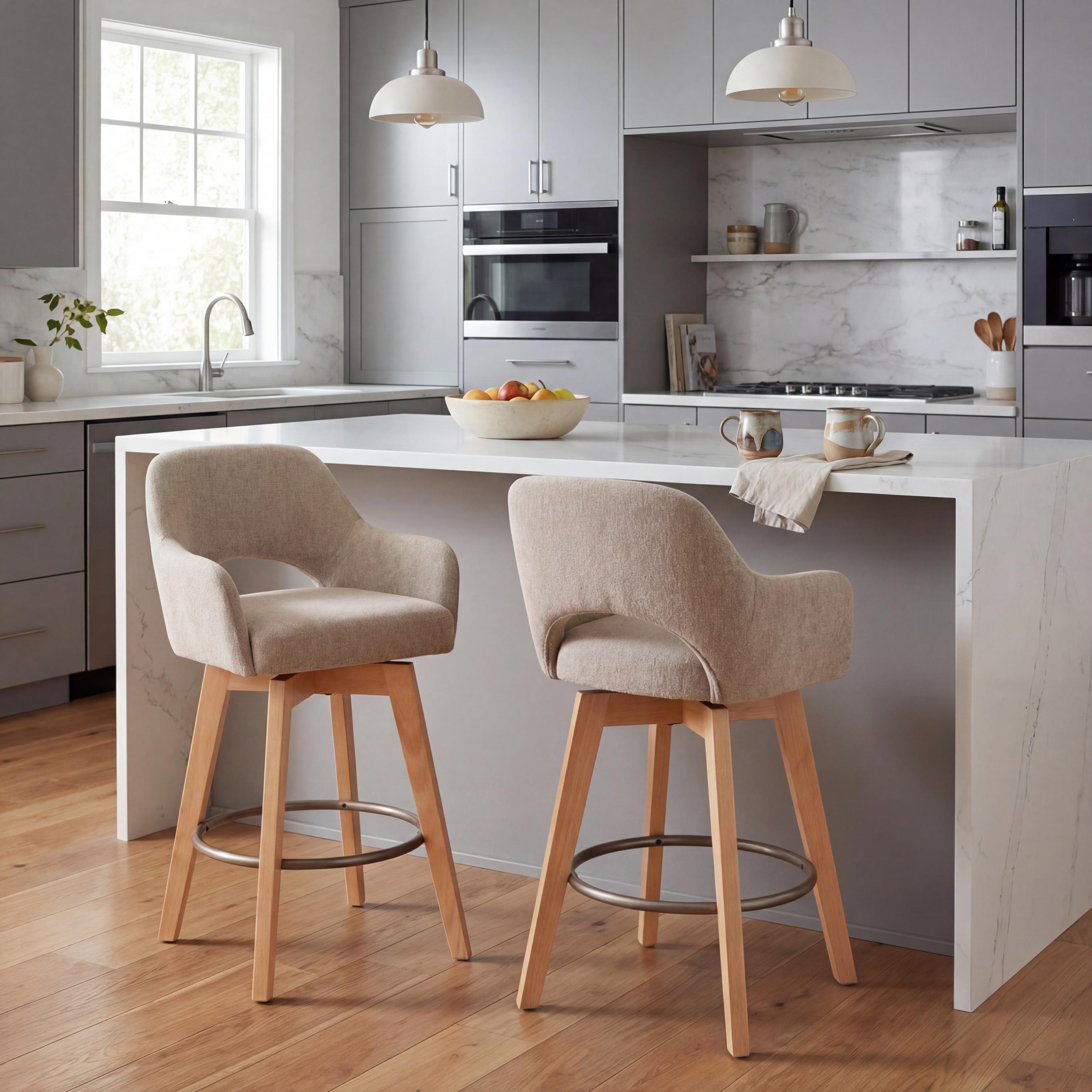 Rouen Champagne Bar Chair - Set of 2