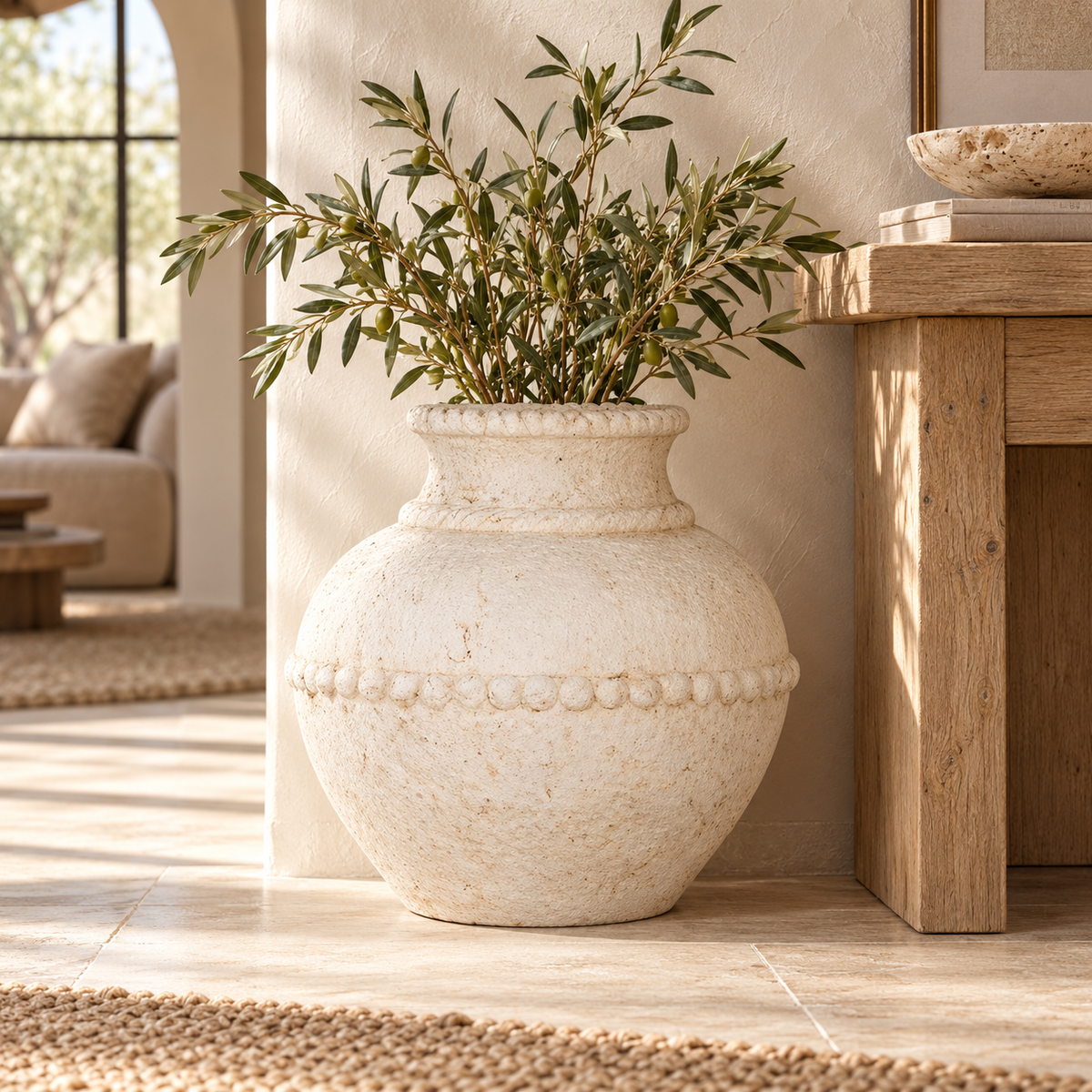 Large Olympia Terracotta Vase lifestyle image