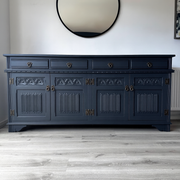 Old Charm 4 Door Sideboard 'Off Black'
