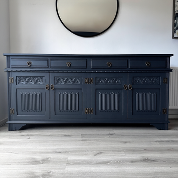Old Charm 4 Door Sideboard 'Off Black'