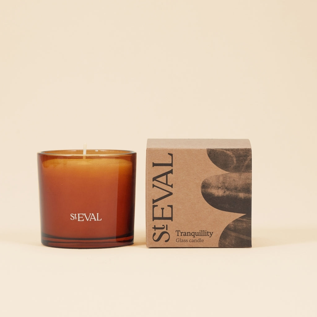 Tranquillity Amber Glass Candle