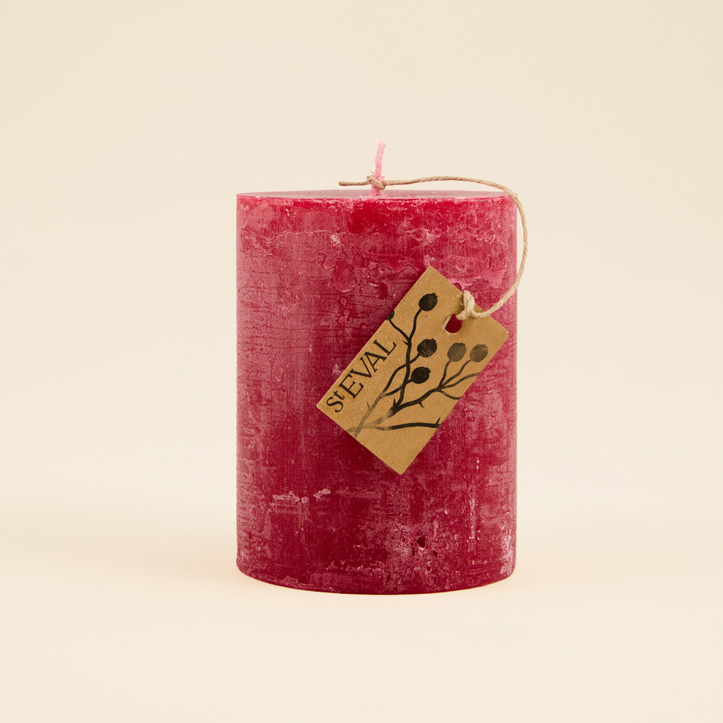 Hawthorn & Berries Fragranced Coloured Pillar Candle