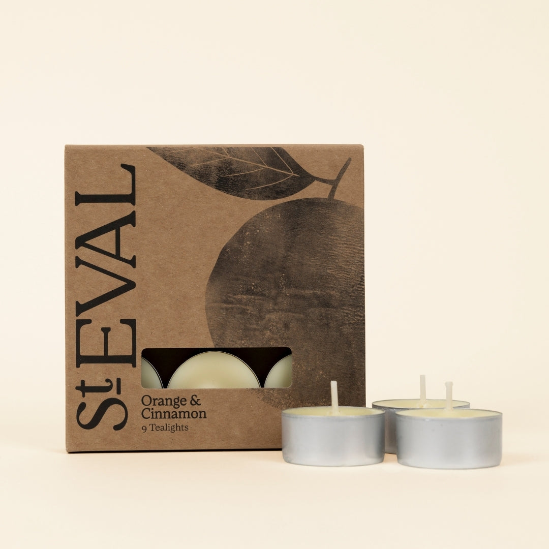 Orange & Cinnamon Scented Tealights