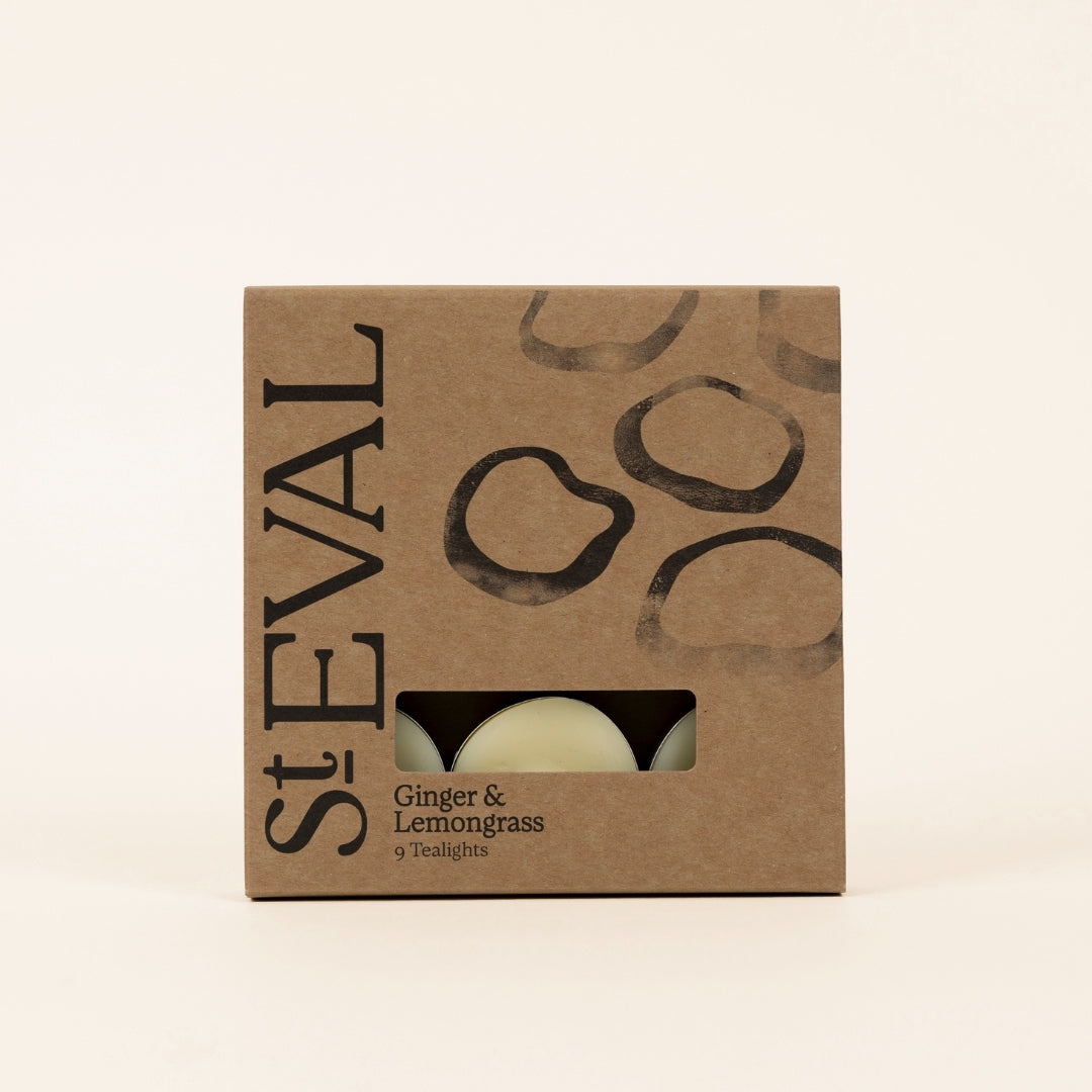 Ginger & Lemongrass Scented Tealights