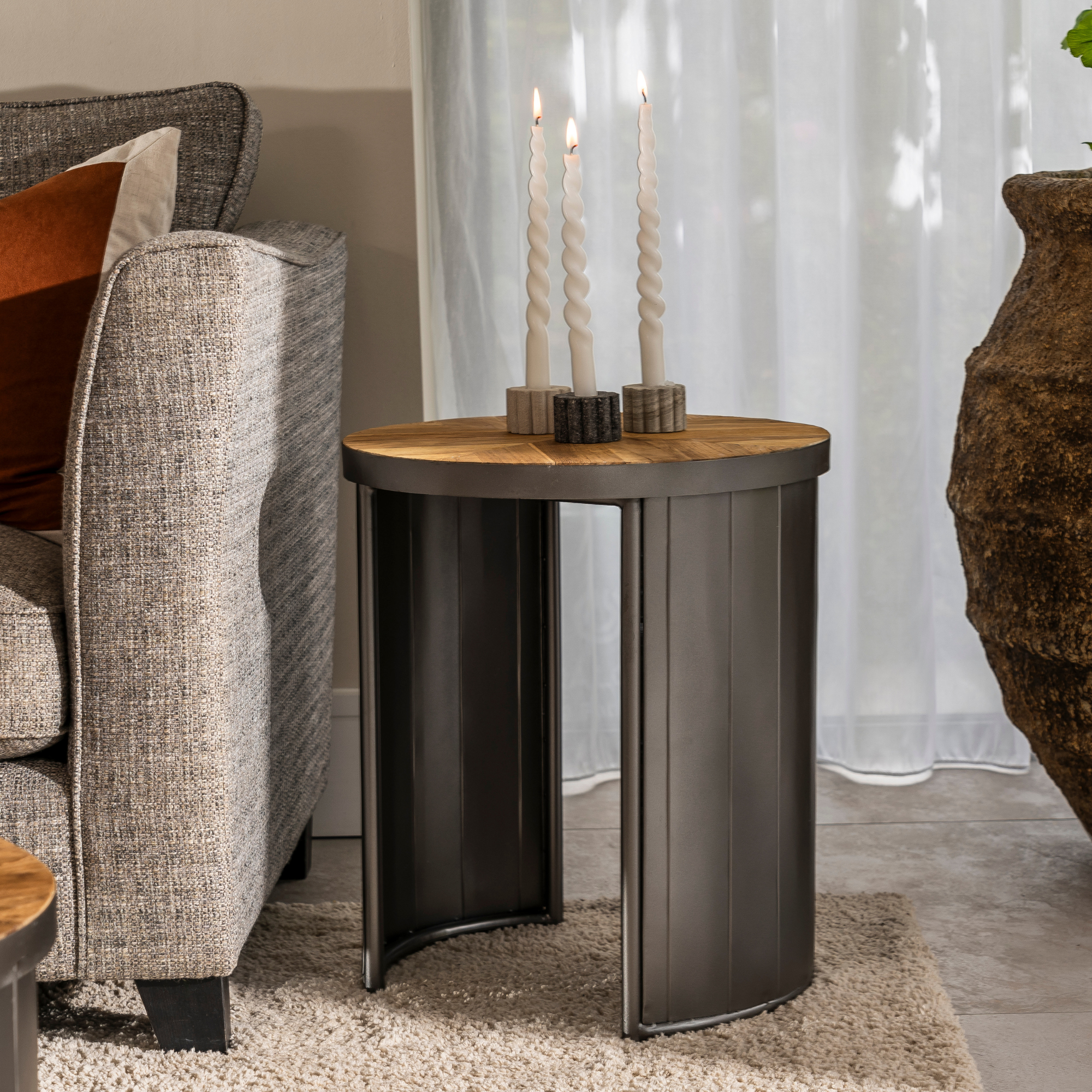 Oban Round Lamp Table