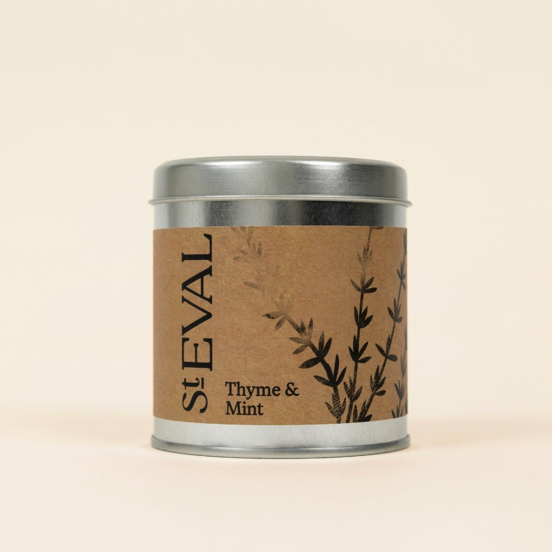 Thyme & Mint Scented Tin Candle