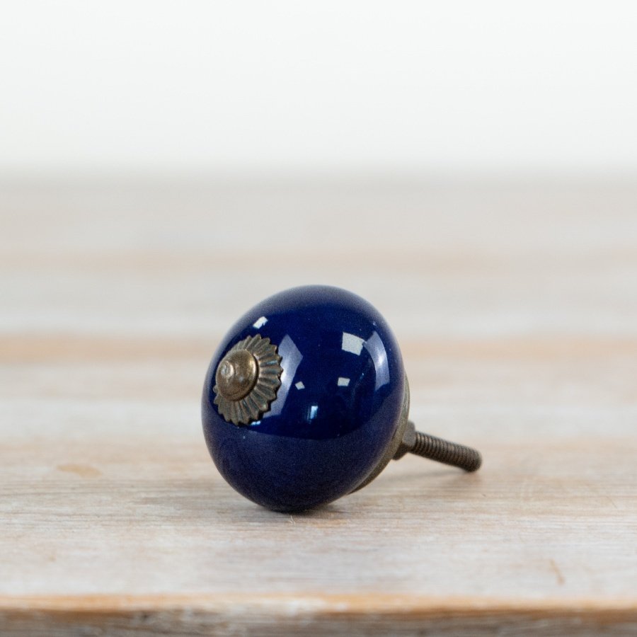 Ceramic Blue Door Handle