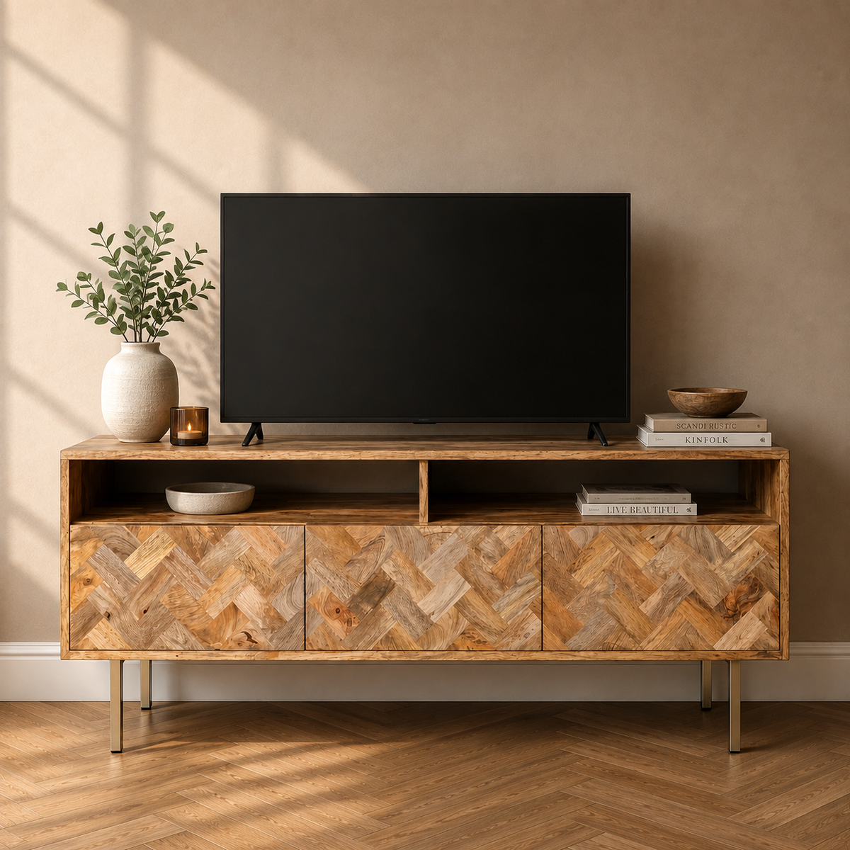 Block Mango Light Medium TV Stand