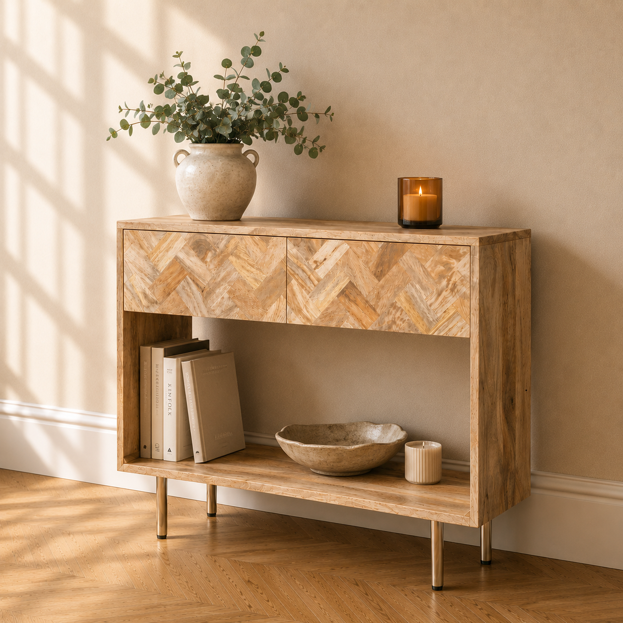 Block Mango Light Console Table