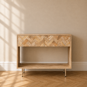 Block Mango Light Console Table