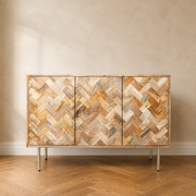 Block Mango Light 3 Door Sideboard