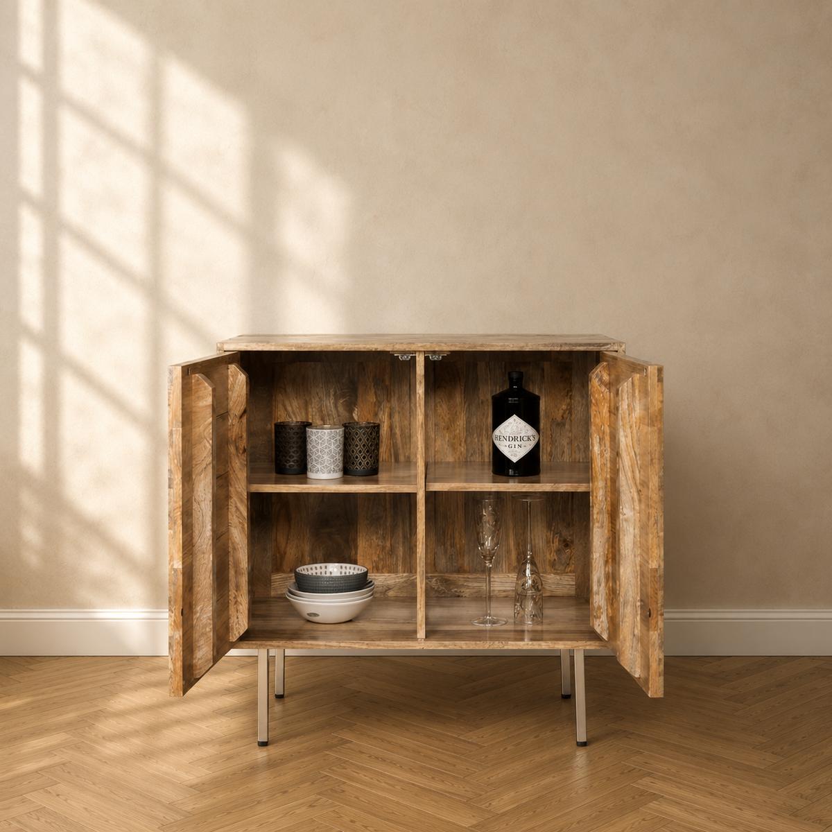 Block Mango Light 2 Door Cabinet