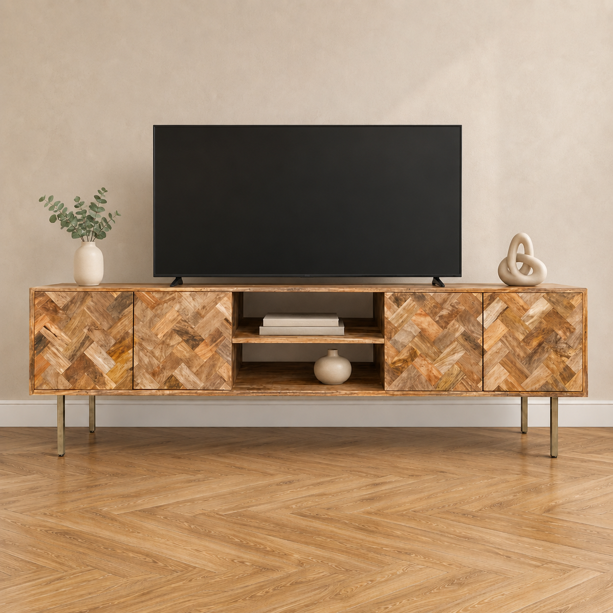 Block Mango Light Large TV Stand