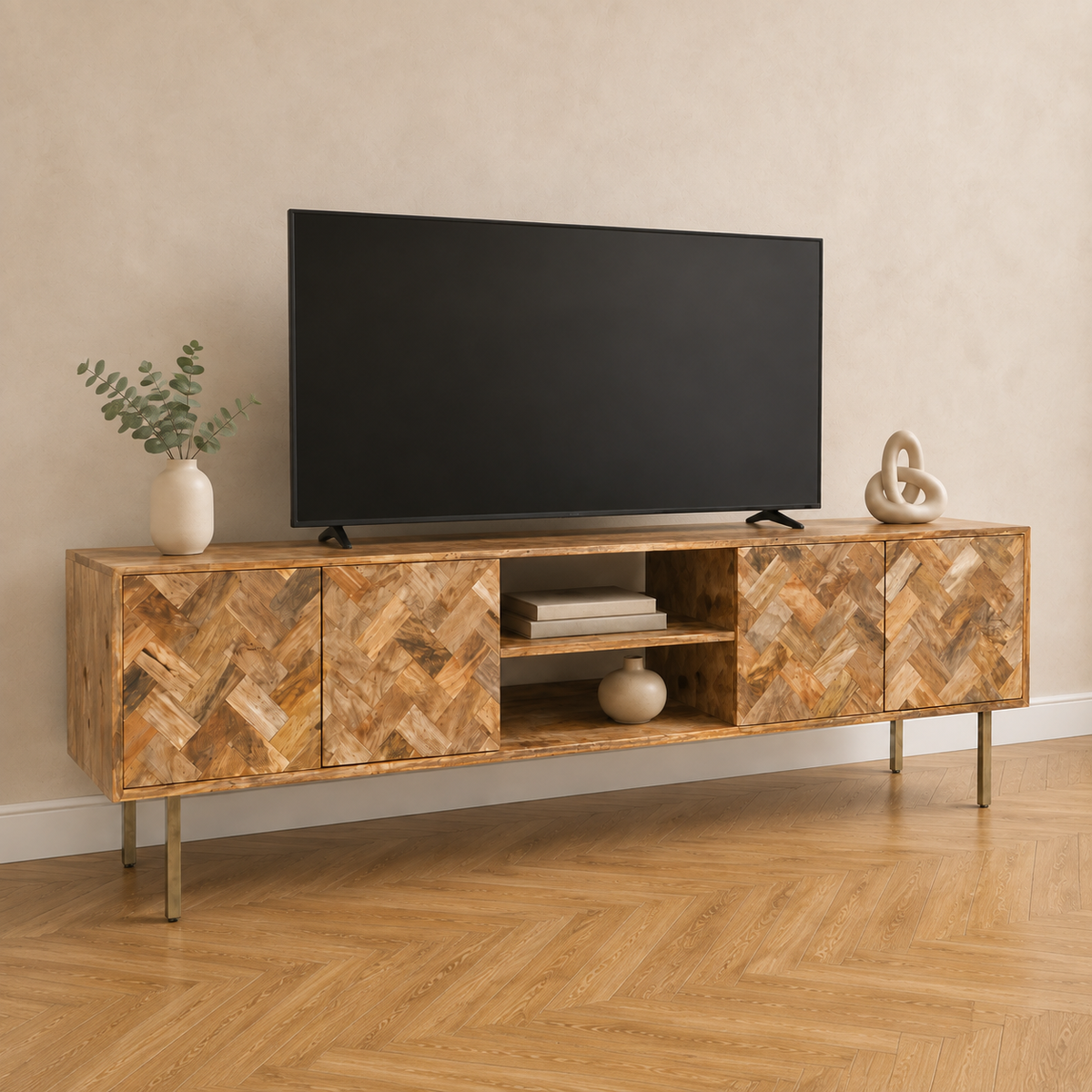Block Mango Light Large TV Stand