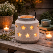 Bloomville Stone Star Lantern