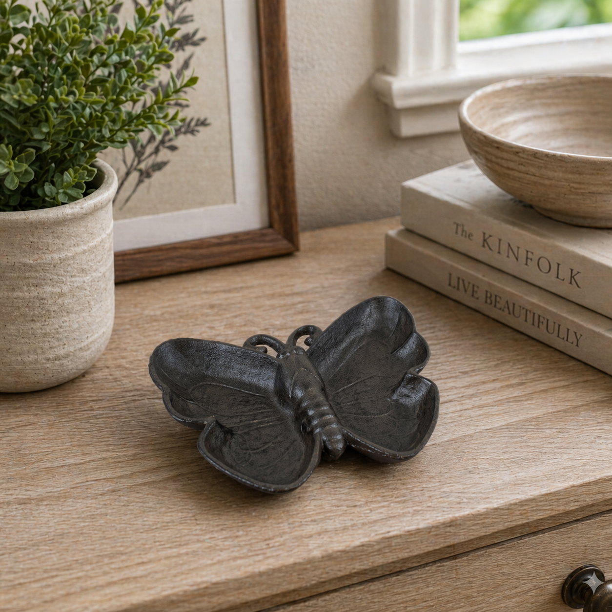 Cast Iron Butterfly Dish
