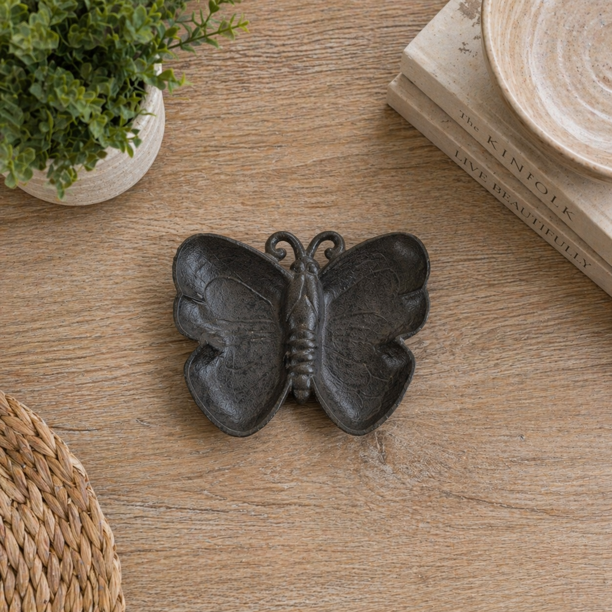Cast Iron Butterfly Dish