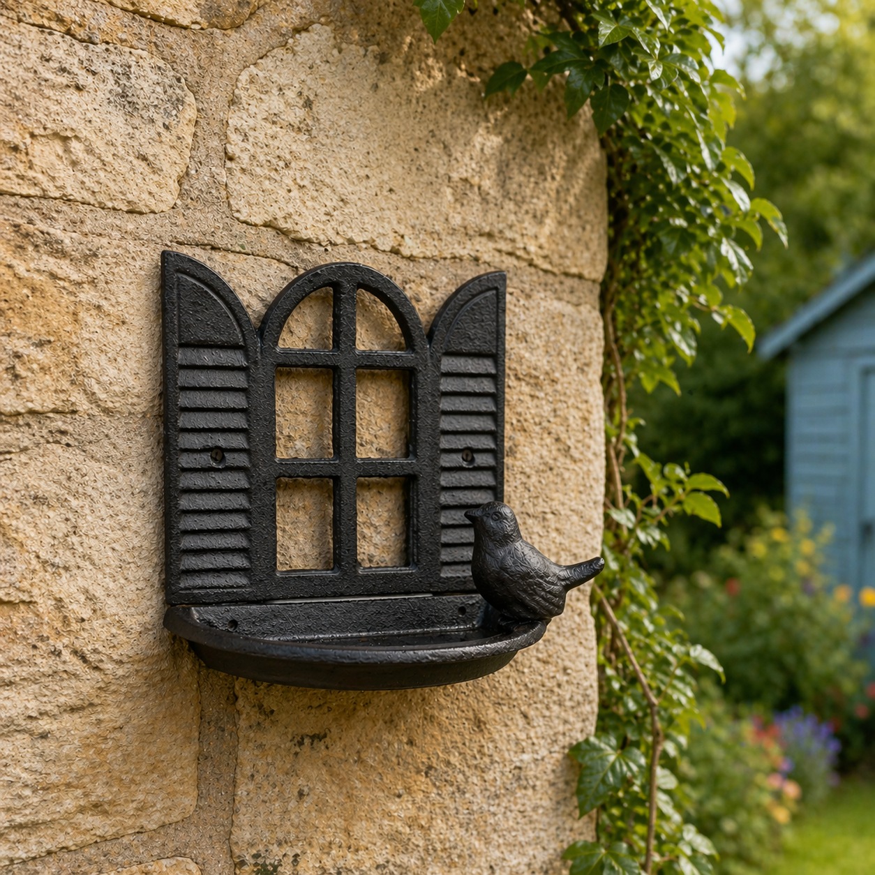 Cast Iron Bird Feeder