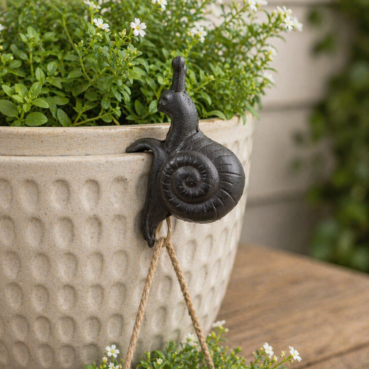 Cast Iron Snail-Shaped Pot Hanger