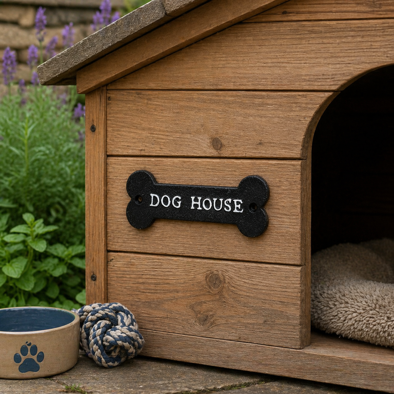 Cast Iron "Dog House" Sign