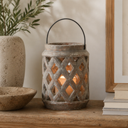 Siena Brown Large Lattice Lantern
