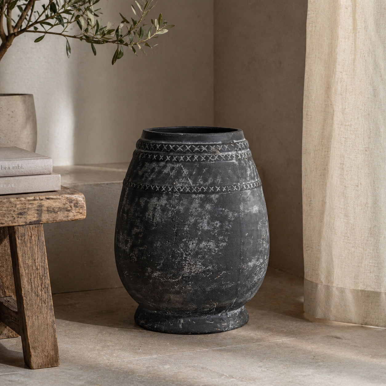 Etched Collection Tall Vase