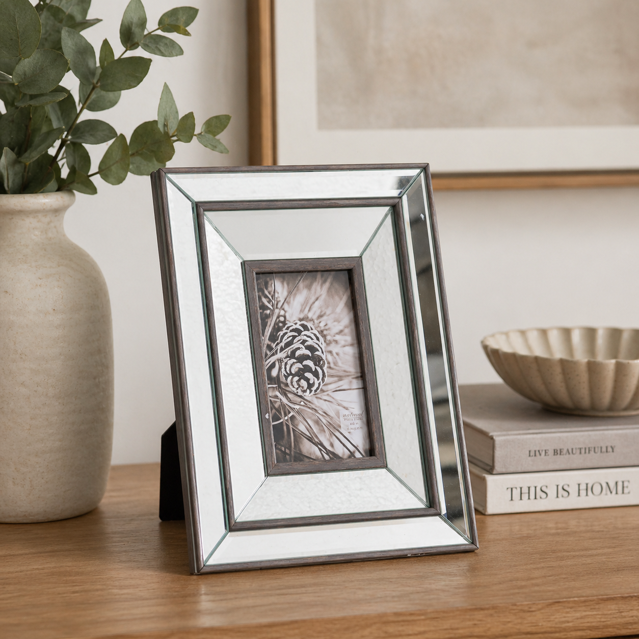 Tristan Mirror And Wood 4X6 Frame