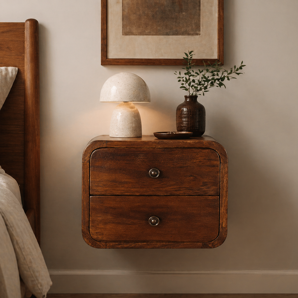 Floating Mini Chestnut Bedside