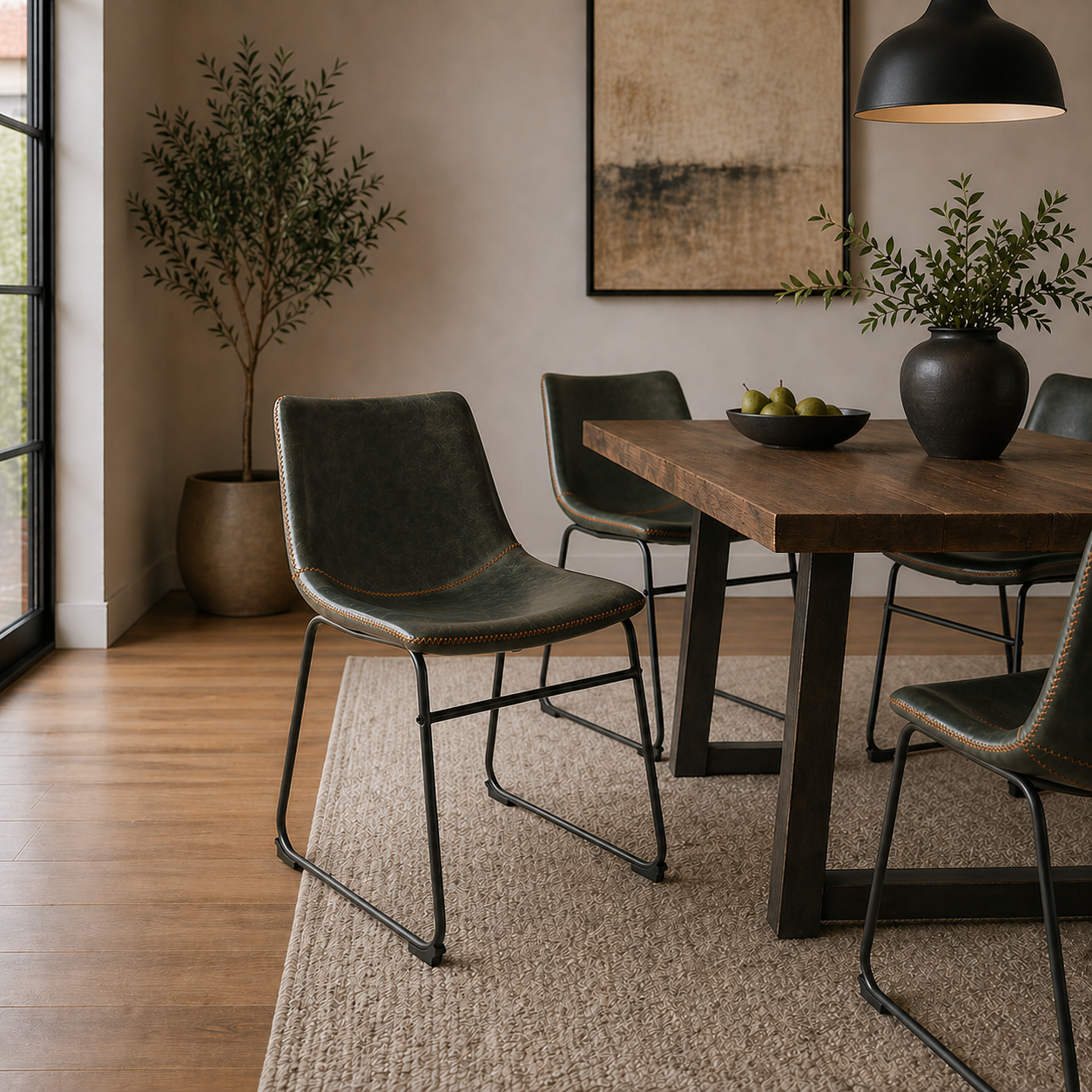 Cooper Dining Chair Forest Green - Set of 2