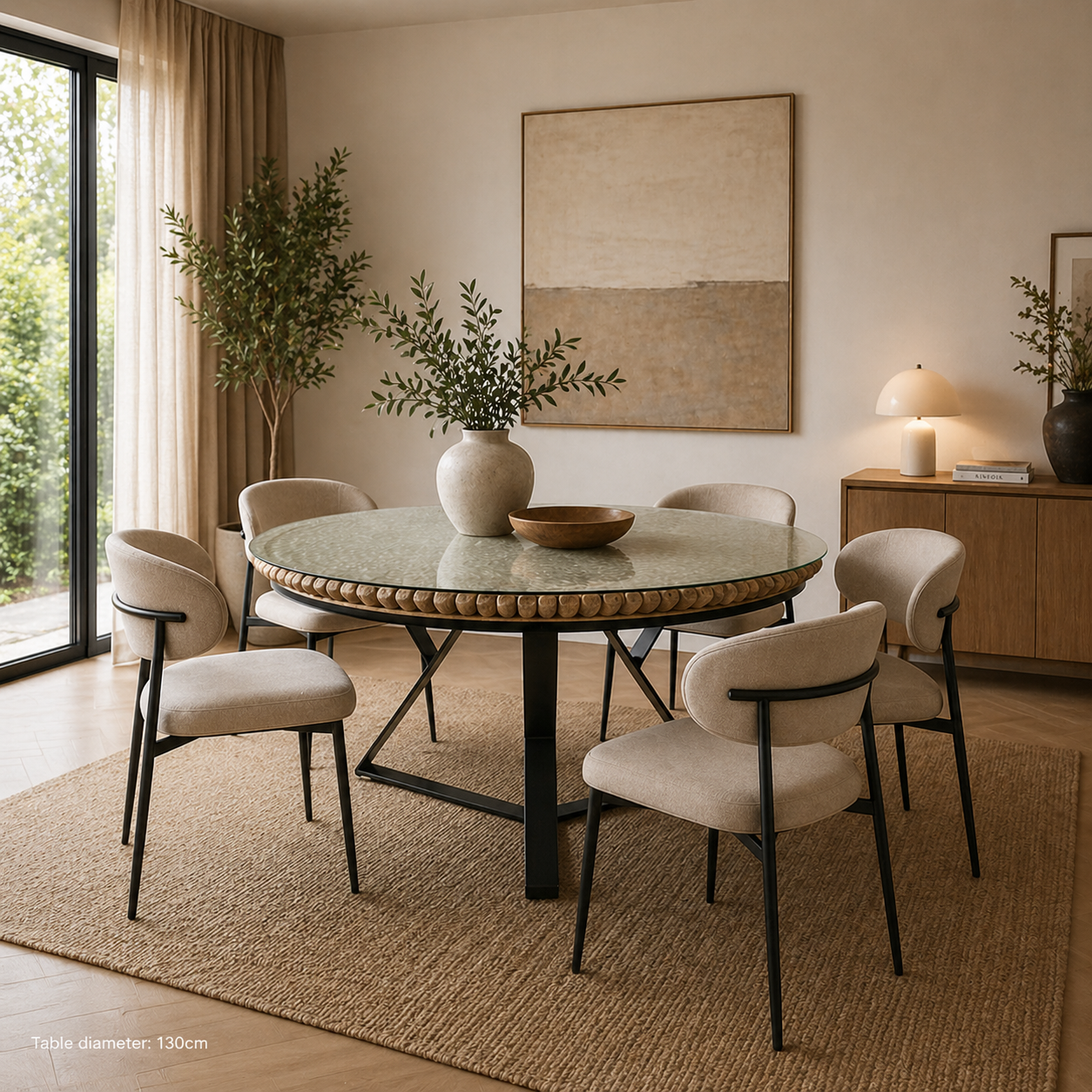 Iona Round Dining Table (130cm)