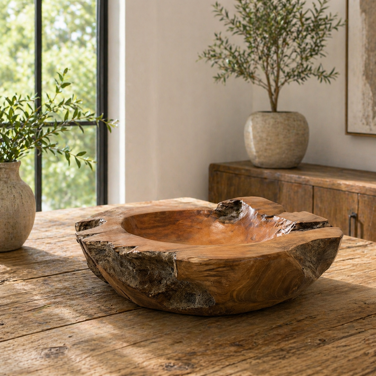 Teak Fruit Bowl (40cm)