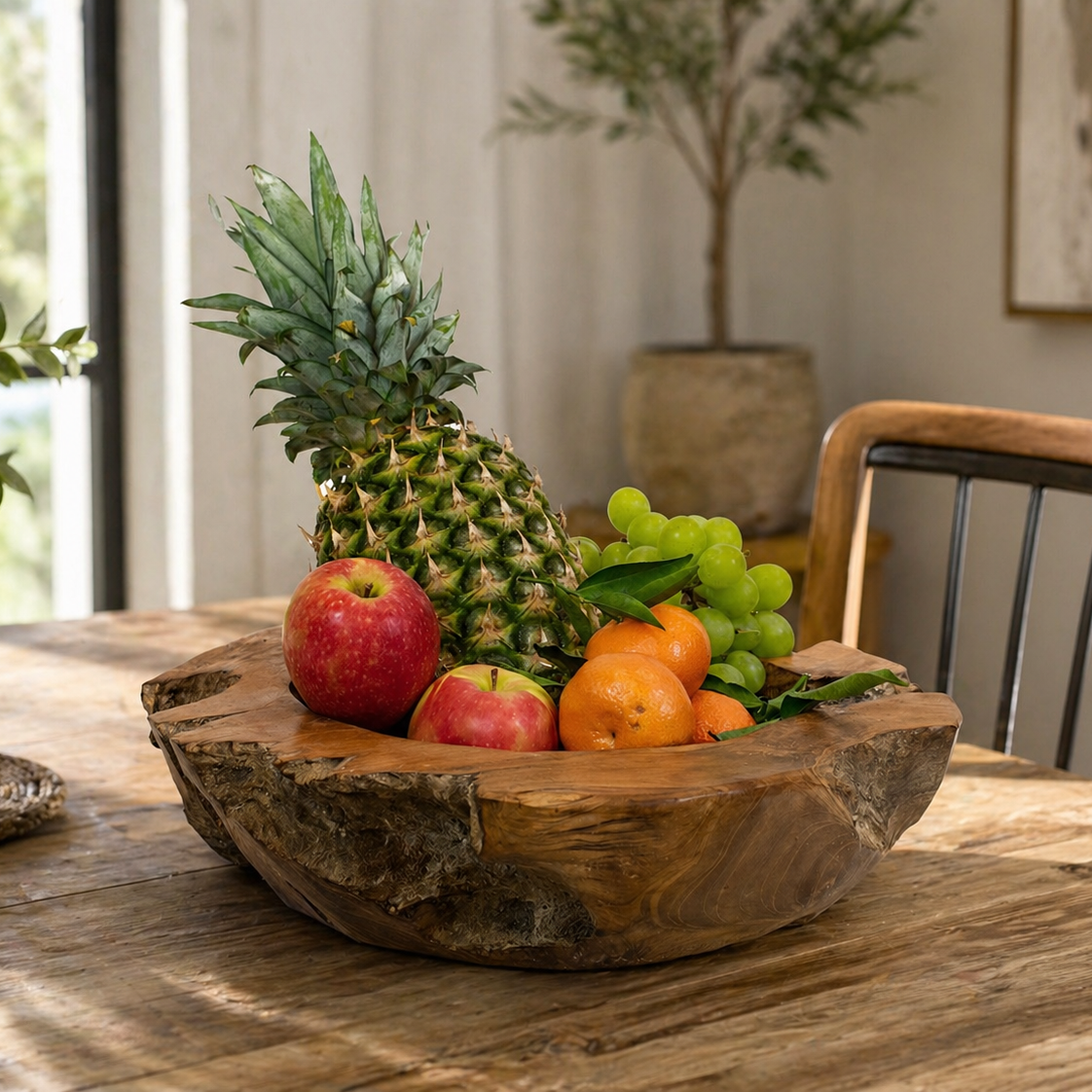Teak Fruit Bowl (40cm)