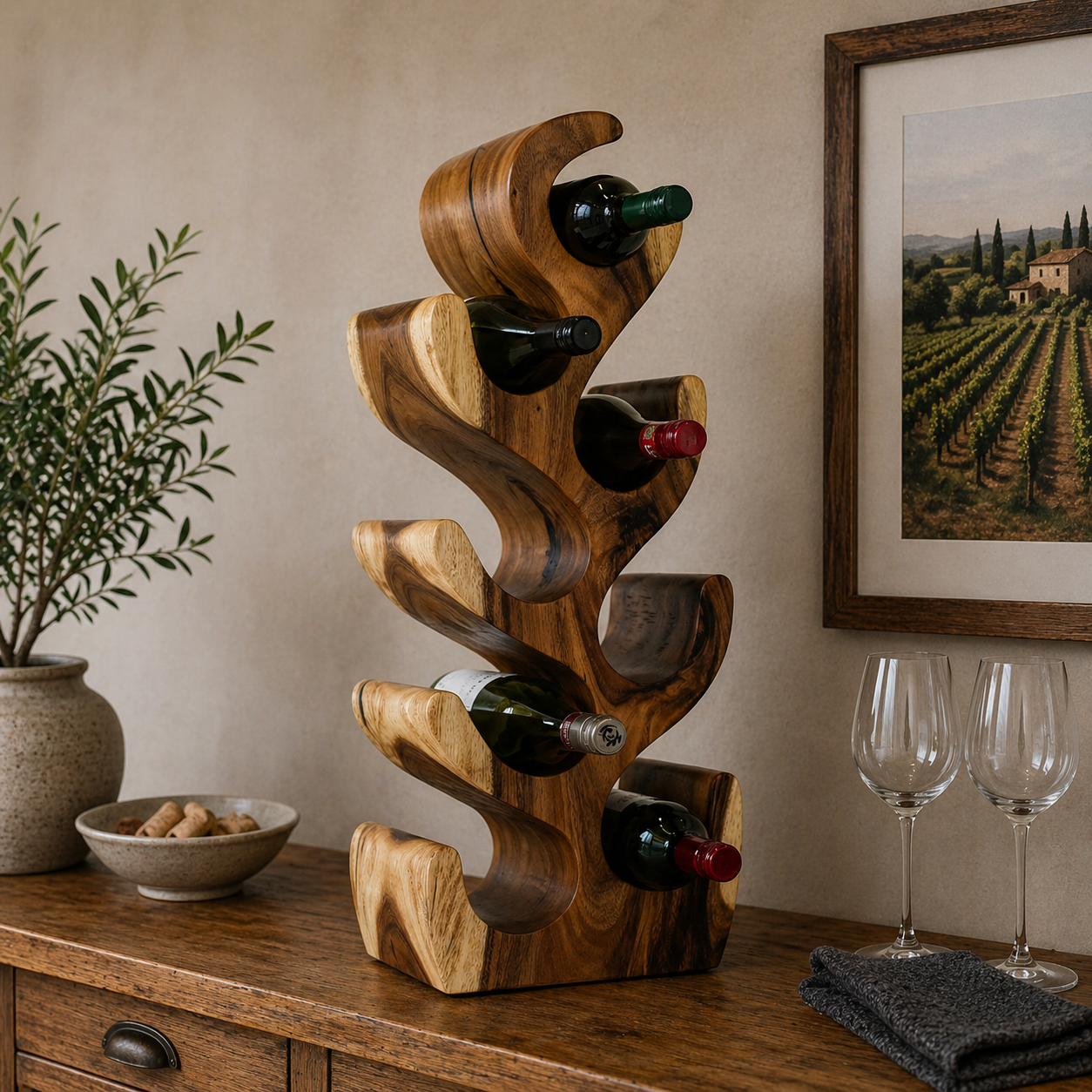 Natures Wine Tree 8 Bottle