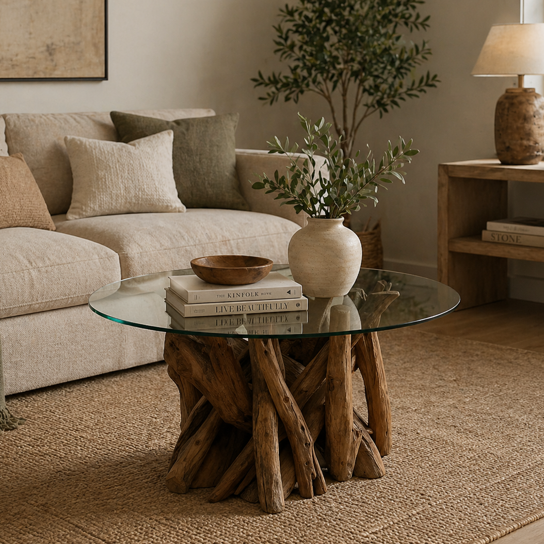 Large Round Leila Coffee Table
