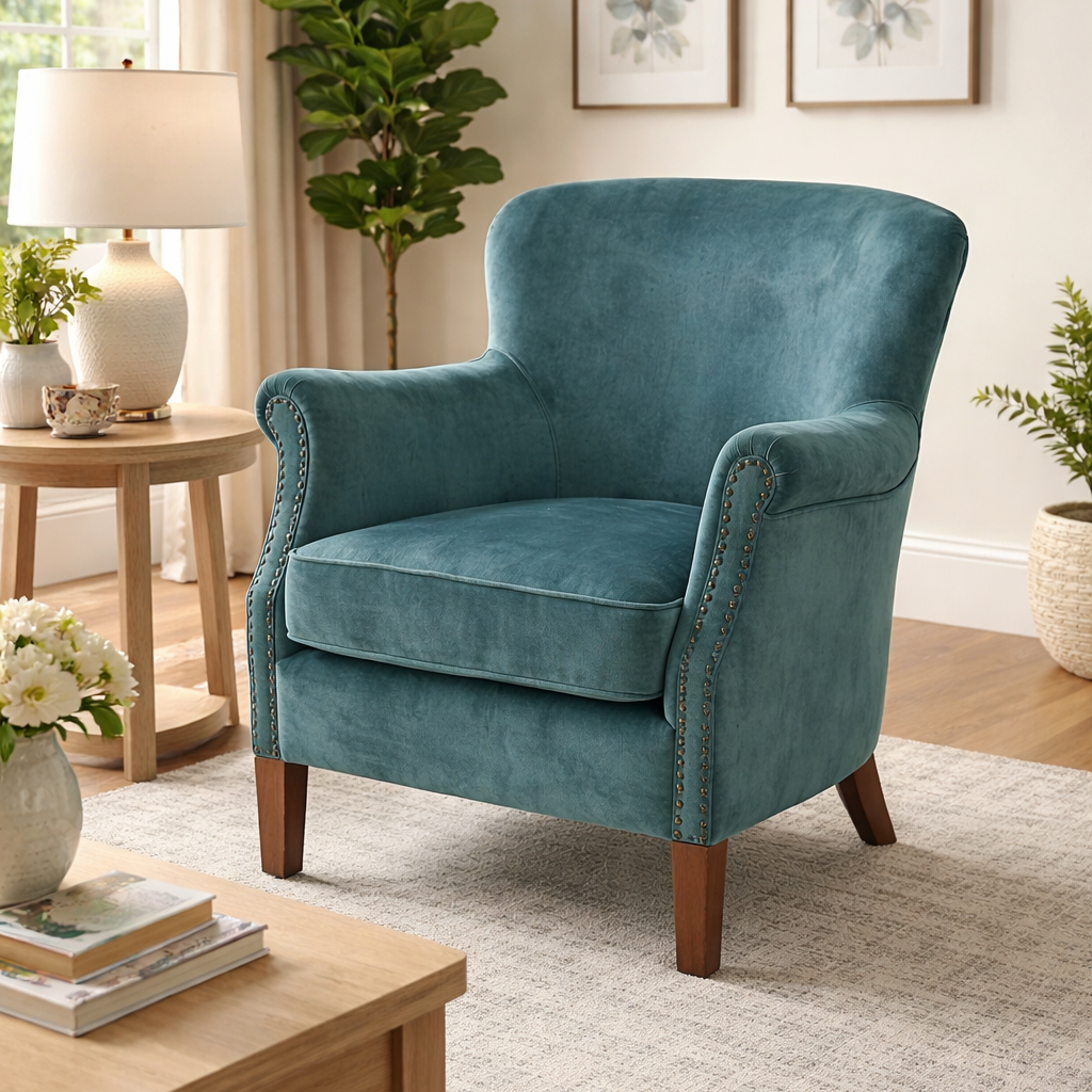 Cromarty Armchair In Vintage Teal
