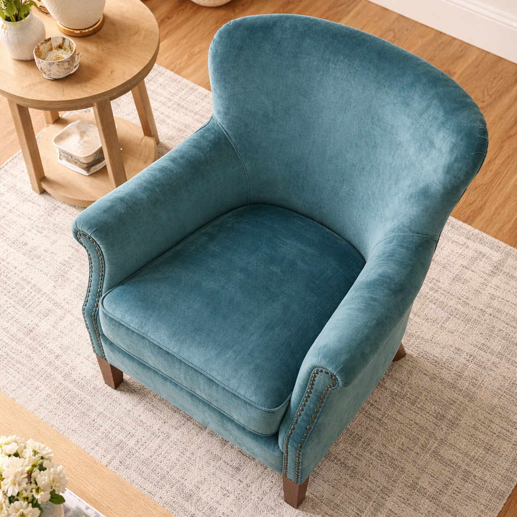 Cromarty Armchair In Vintage Teal