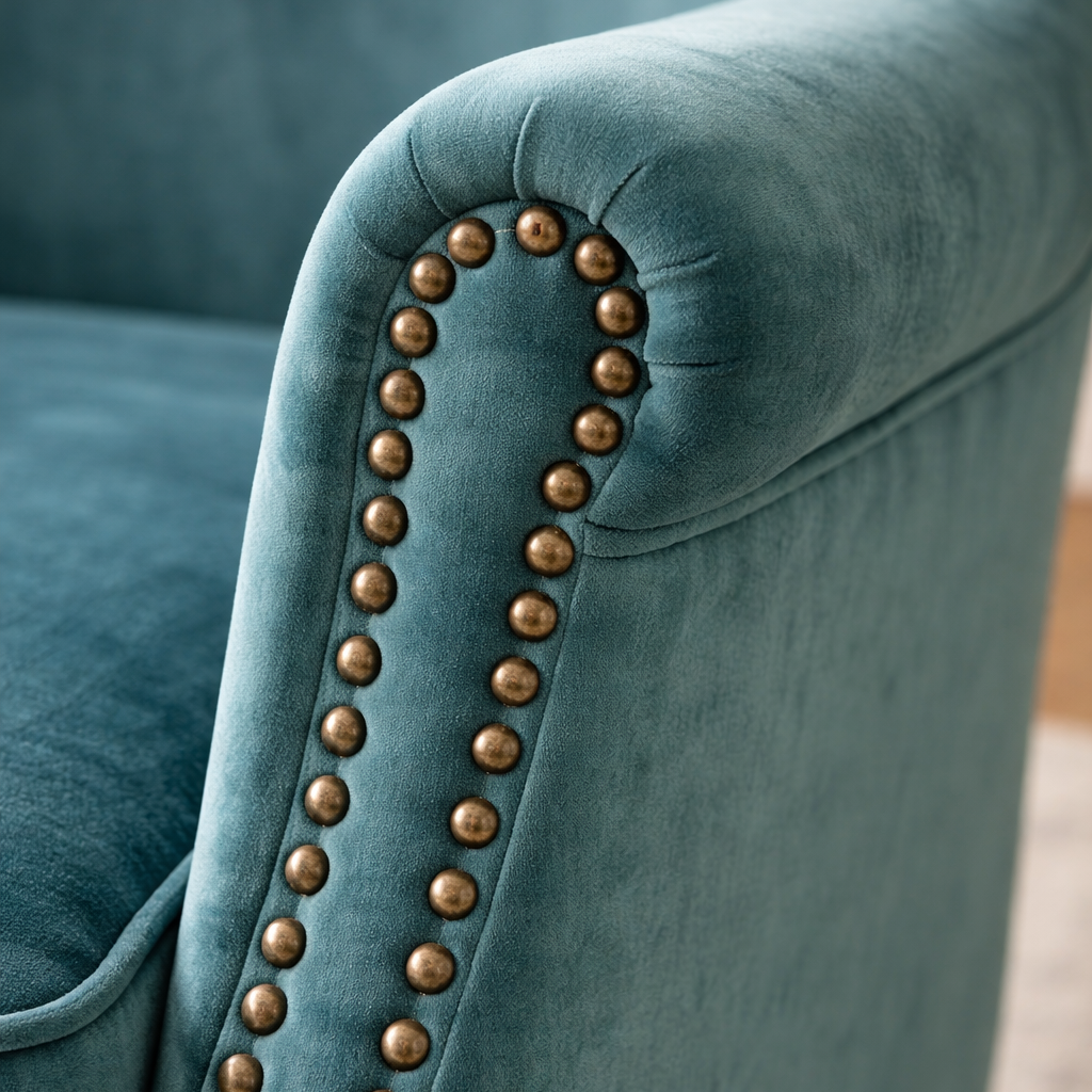 Cromarty Armchair In Vintage Teal