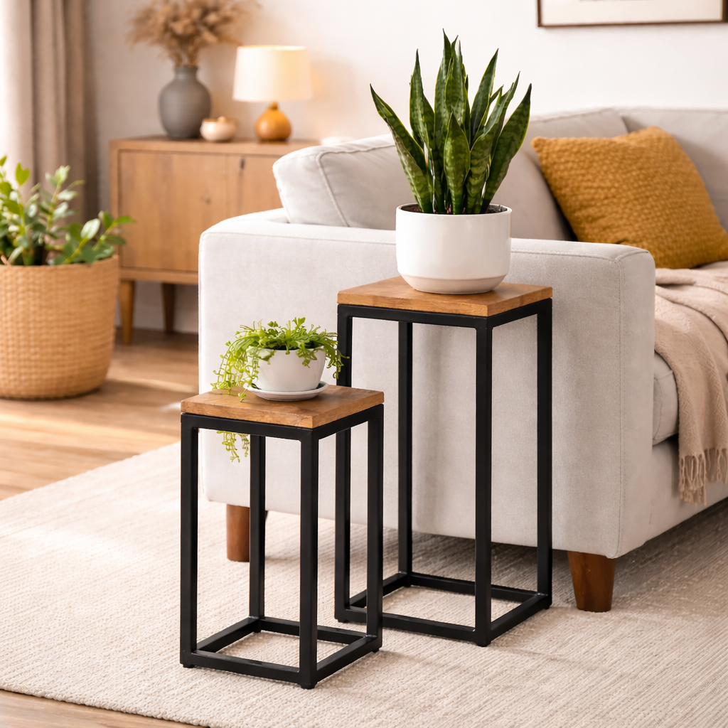 Old Empire Set Of Two Side Table