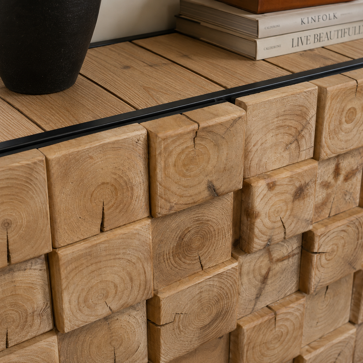 Blockwood Grain Cabinet