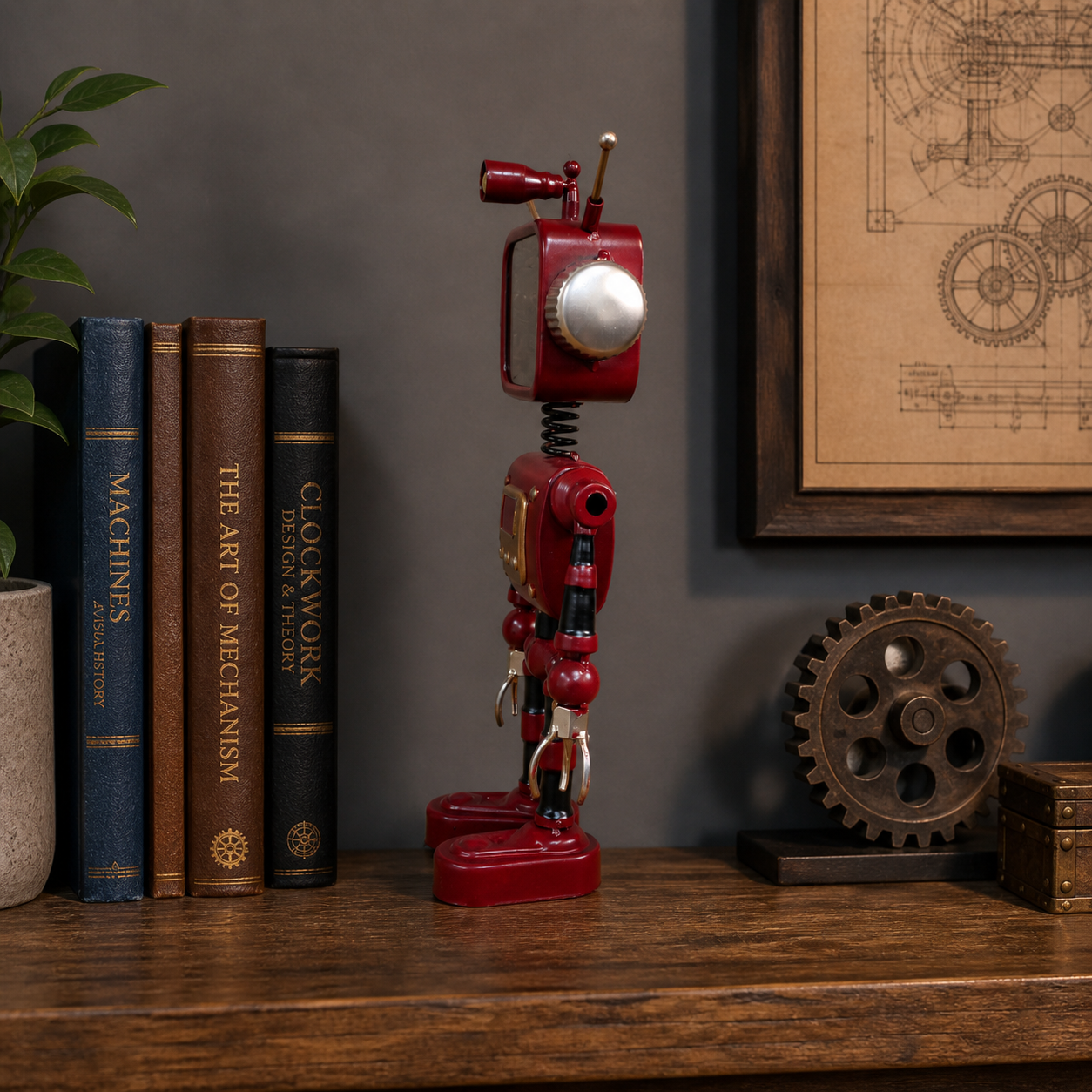 Red Robot Clock