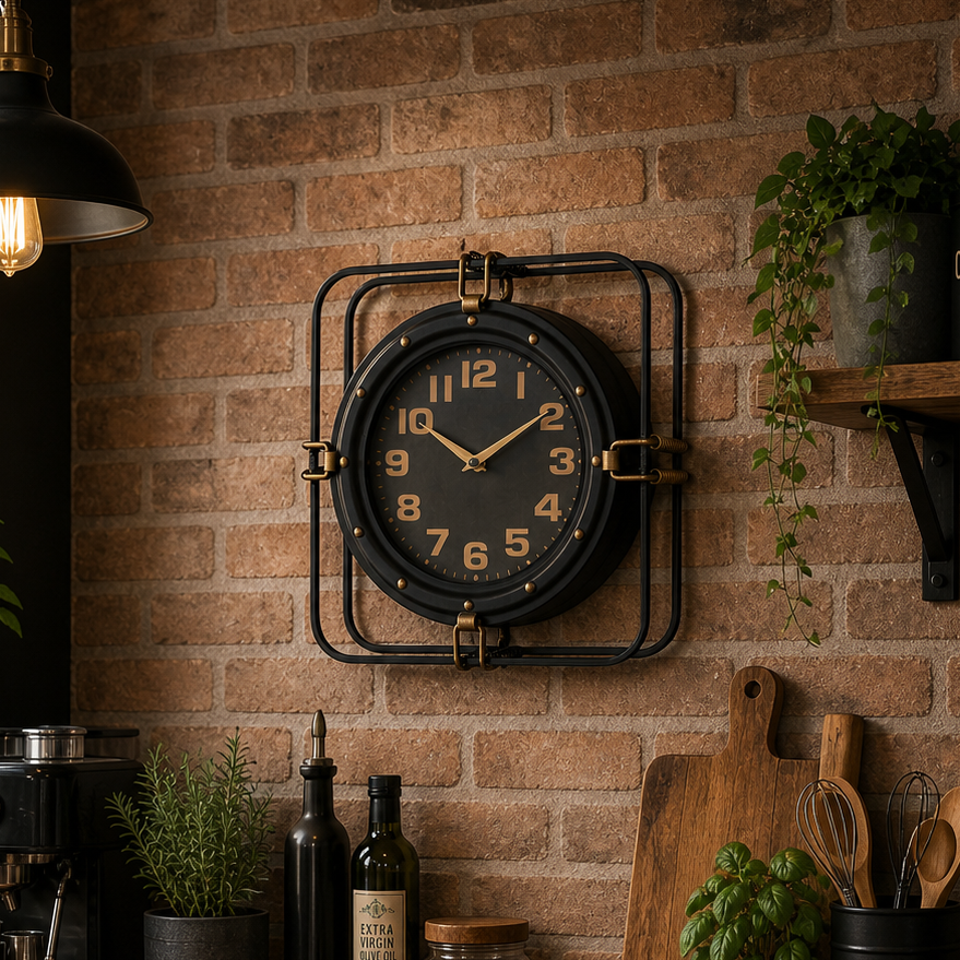 Ironcraft Industrial Wall Clock