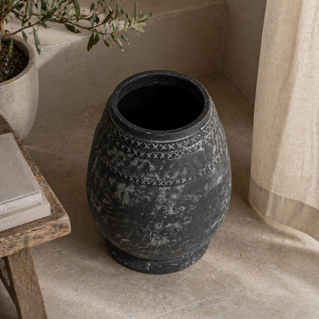 Etched Collection Tall Vase